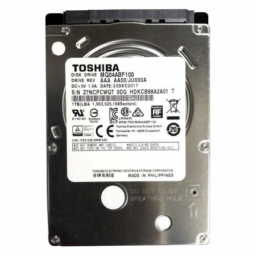Жесткий диск Toshiba MQ04 MQ04ABF100 1ТБ HDD SATA III 2.5"