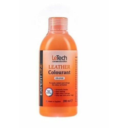 LeTech Expert Line Краска для кожи (Leather Colourant) Orange, 200мл