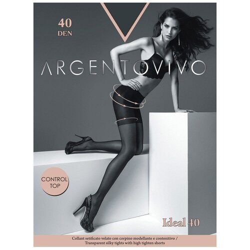 Колготки Argentovivo Ideal 40 цвет nero размер 5 колготки тонкие 239₽
