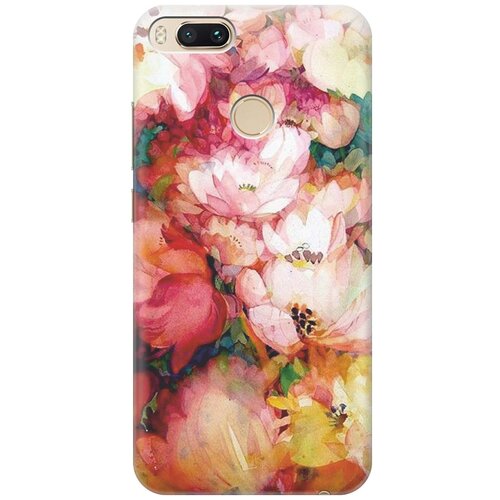 фото Gosso ультратонкий силиконовый чехол-накладка для xiaomi mi a1 с принтом "яркие цветы"