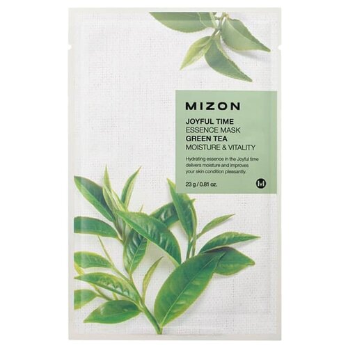 Mizon Joyful Time Essence Mask Green Tea (23 г) Тканевая маска для лица с экстрактом зелёного чая