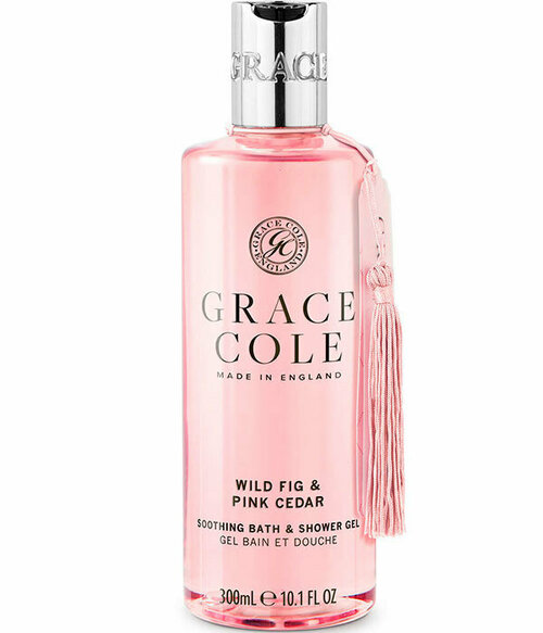 Grace Cole/Гель для ванны и душа Дикий инжир и розовый кедр 300мл./Wild Fig & Pink Cedar