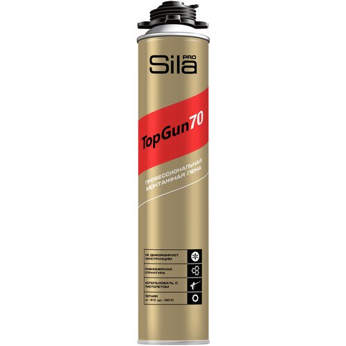 Профессиональная монтажная пена Sila Pro TopGun 70 лето 875мл 438₽