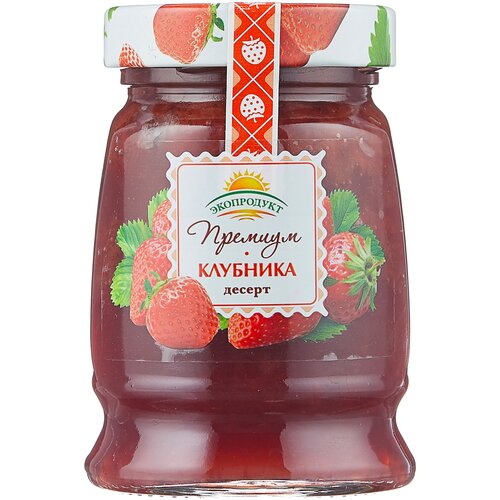 Десерт Экопродукт Премиум клубника, банка, 330 г