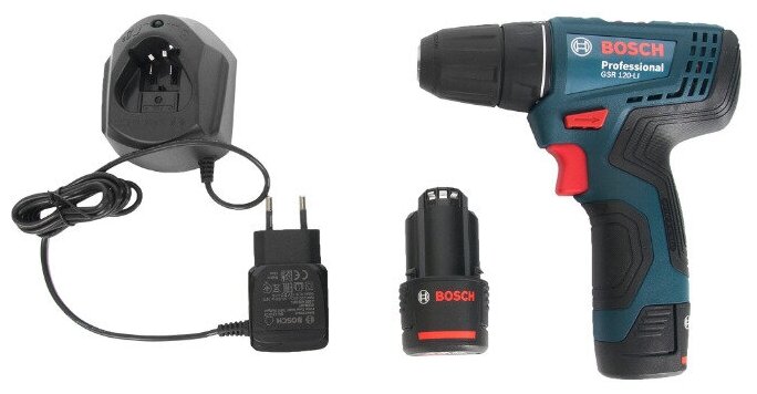 BOSCH дрель-шуруповерт gsr-120, 2ач, с двумя аккумуляторами 06019G8020, шт BOSCH - фотография № 4