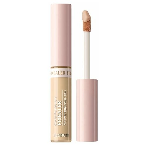The Saem Консилер Cover Perfection Fixealer, оттенок 02 Rich Beige the saem консилер cover perfection fixealer оттенок 01 clear beige
