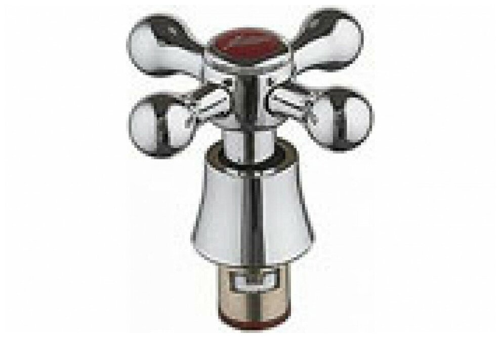 фото Кран-букса 1/2" керамика 20 шлицов, угол поворота 90гр, с маховиком крест (1 шт) Melodia Della Vita