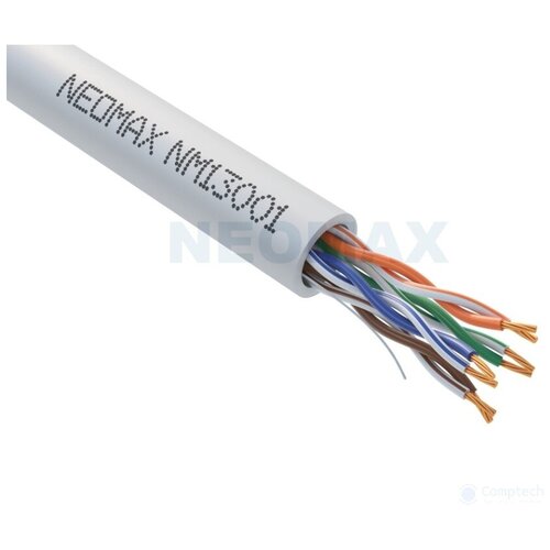 NEOMAX (NM13001-003) Шнур коммут. UTP 0.3 м cat.5е серый многожильный