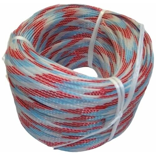 Оплетка кабельная триколор змеиная кожа MaksiFlex 12, 10-22 мм, 10 м