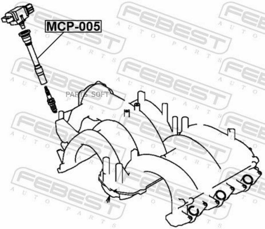 FEBEST MCP005 Наконечник катушки зажигания