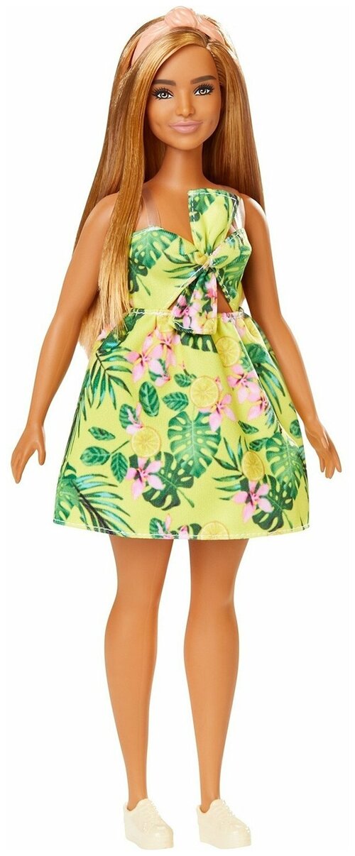 Кукла Barbie Игра с модой, 29 см, FXL59 рыжеволосая в платье с цветами