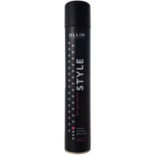 OLLIN Professional Лак для волос, ультрасильная фиксация, 400 мл ollin professional лак для волос сильная фиксация 400 г 400 мл