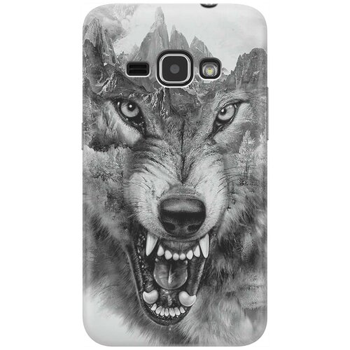 фото Cиликоновый чехол волк в горах на samsung galaxy j1 (2016) / самсунг джей 1 2016 re:pa