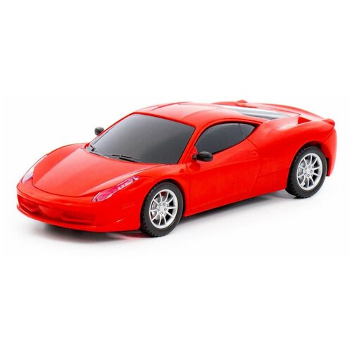 автомобиль легковой спектр v2 инерционный в пакете Машинка Полесье Феникс-V2 (83463), 21.5 см, красный