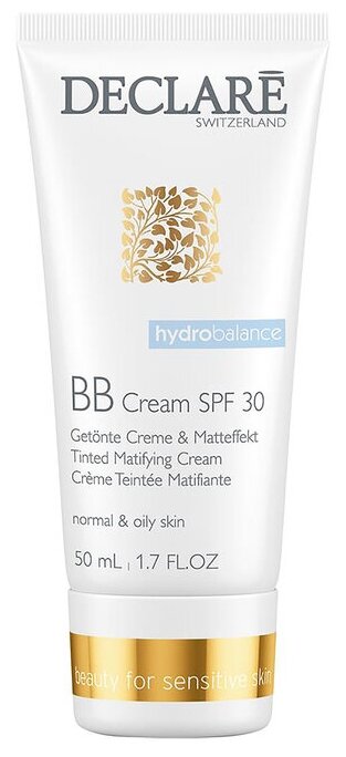 ББ крем с увлажняющим эффектом, spf-30 Declare hydro balance BB cream spf-30 50 мл