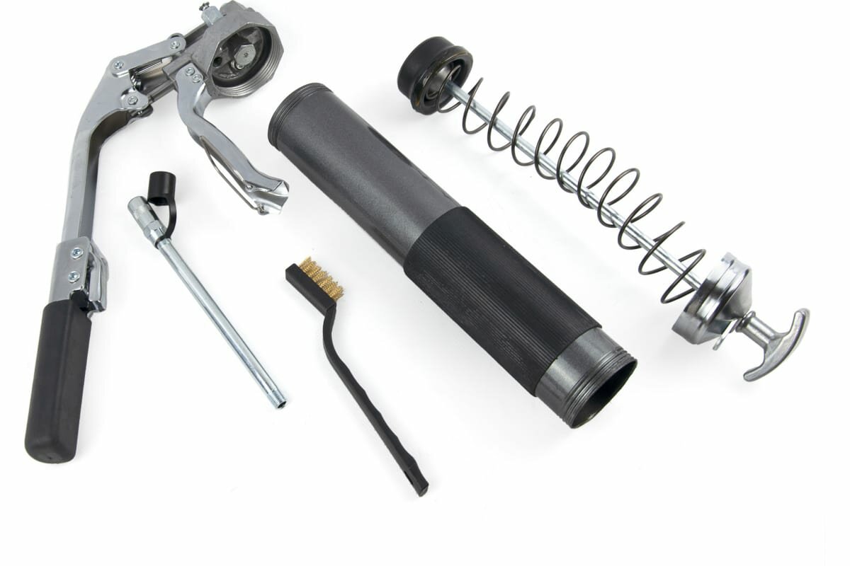 БелАК Шприц смазочный комбинированный с телескопической ручкой рычажно-плунжерный/пистолетный 500 мл БАК.90510