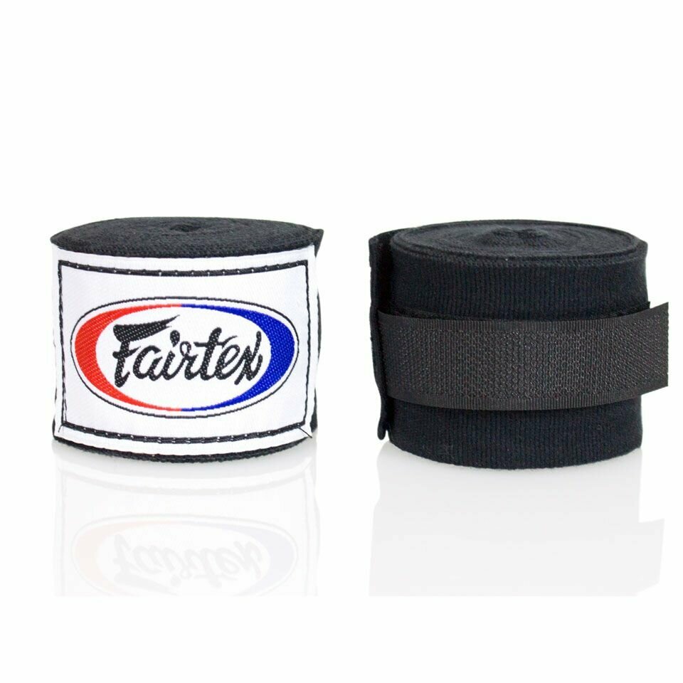 Бинты боксерские HW2 Fairtex черные 4.5 м — фото 1