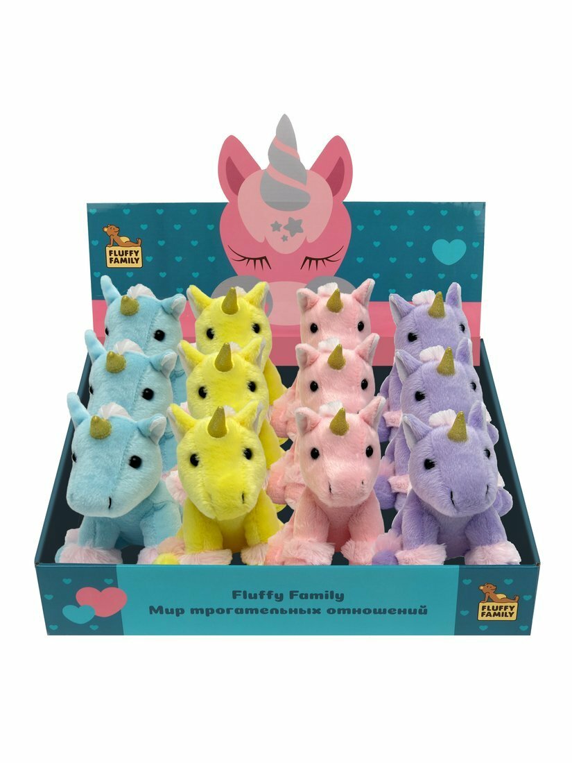 Игрушка мягкая Fluffy Family Единорог, 15 см - фото №2