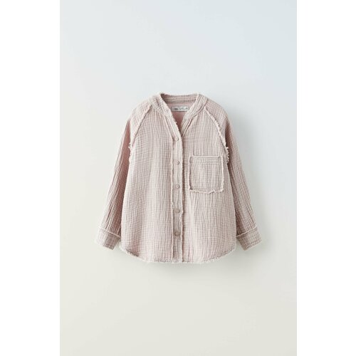 Рубашка Zara, размер 8-9 years (130 cm), розовый