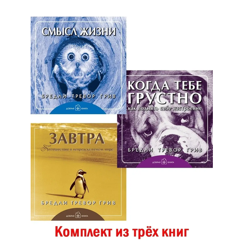 Комплект из 3 книг / Смысл жизни + Когда тебе грустно + Завтра / мягкая обложка / Подарочные книги