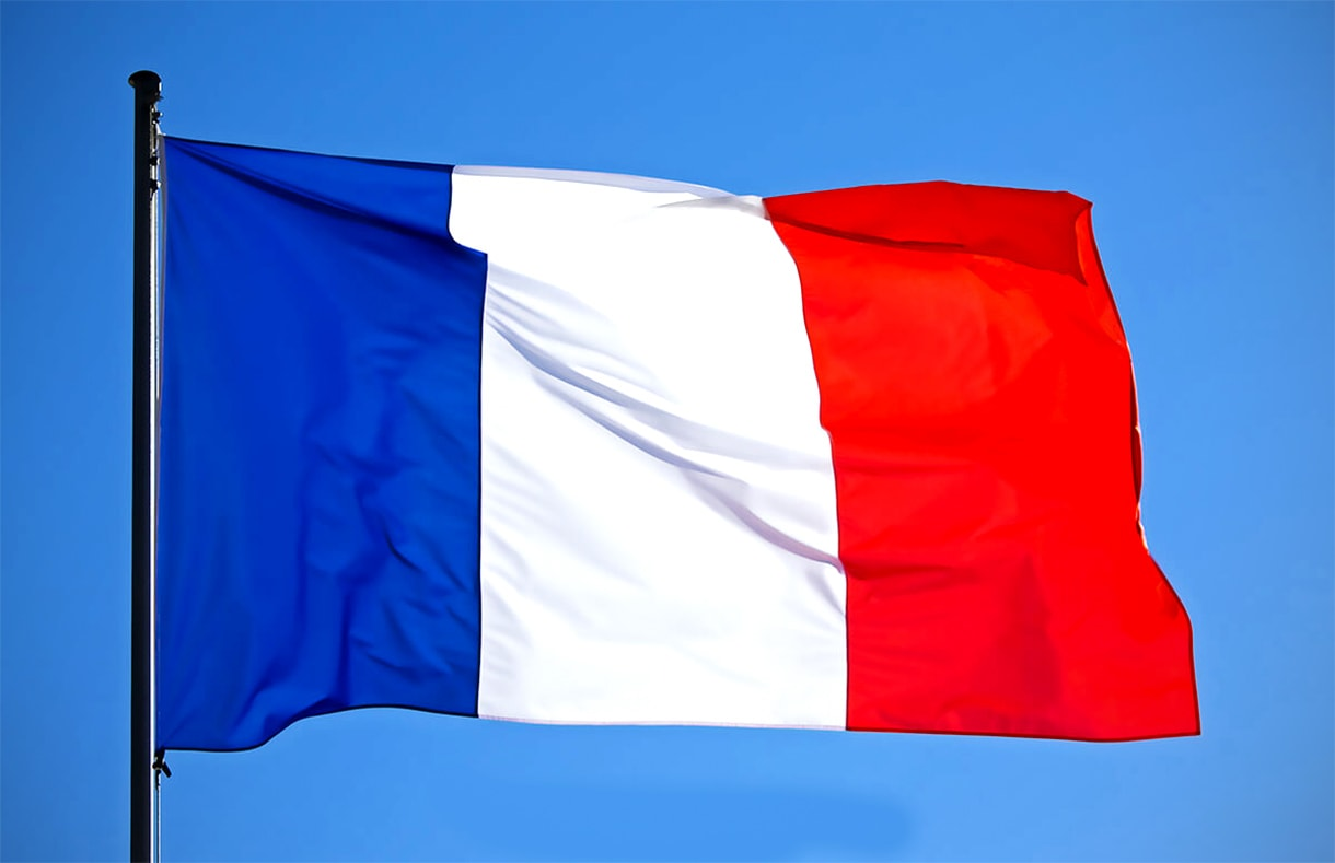 Флаг Франции 90*135 см из качественного полиэфирного шелка