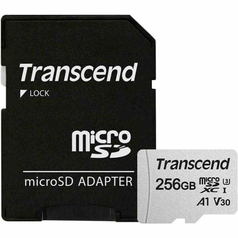 Карта памяти Transcend microSD 256GB TS256GUSD300S-A ( + adapter)