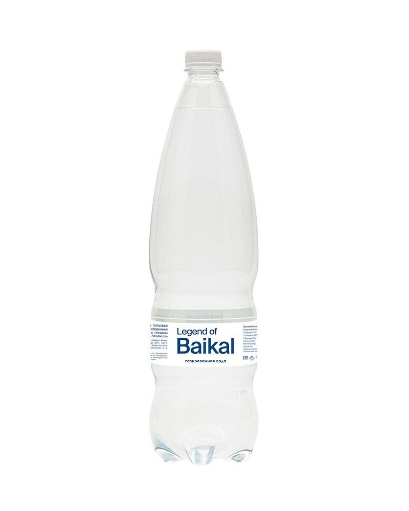 Вода питьевая «Legend of Baikal» газированная, 1,5 л, пластик