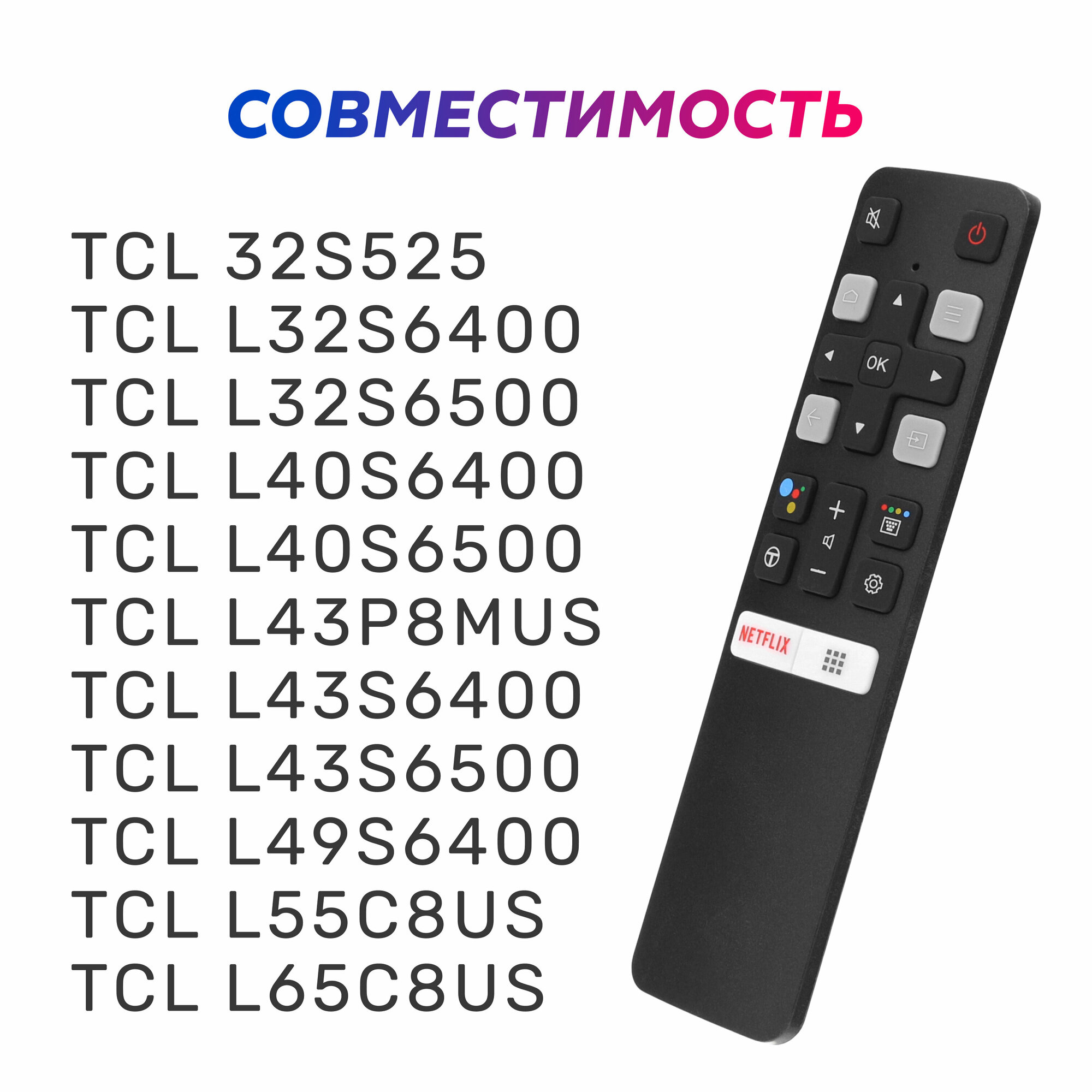 Голосовой пульт Huayu TCL RC802V FMR1