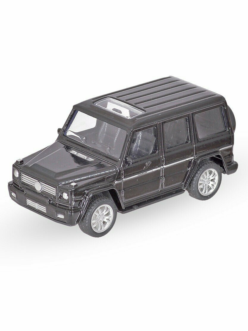 Модель машины - Mercedes-Benz G55, 1:43, с инерционным механизмом.