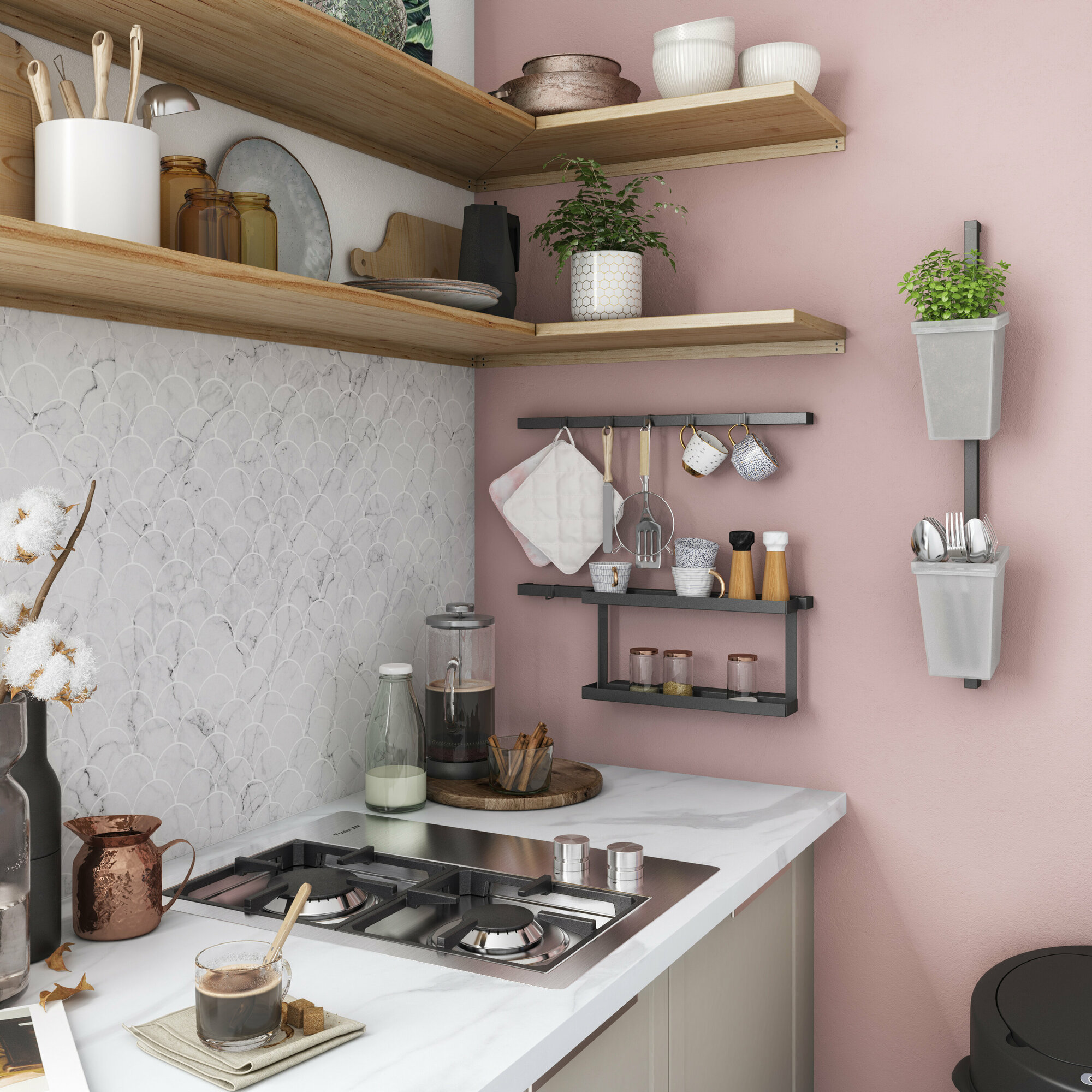 Набор крючков вертикальных Delinia ID 4.2х1.9х1.8 см, сталь, цвет чёрный, 2 шт. - фото №5