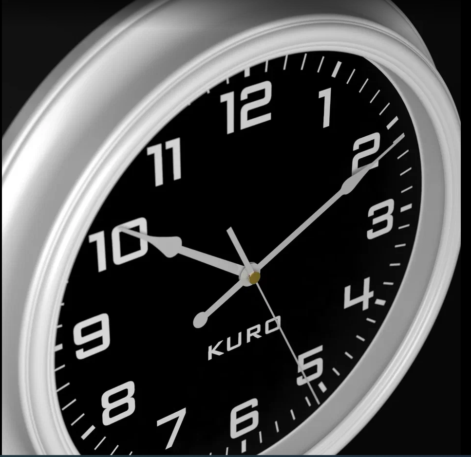 Часы настенные KURO WB-01 белый