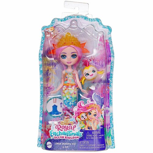 Кукла Mattel Enchantimals Рыбка с питомцем - Mattel [FNH22/Рыбка] кукла mattel enchantimals гламурная вечеринка божья коровка ладонна с питомцем hnt57 fnh22