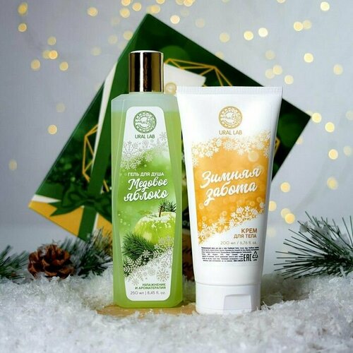 Набор гель для душа медовое яблоко 250 мл и крем тела 200 мл 1576₽