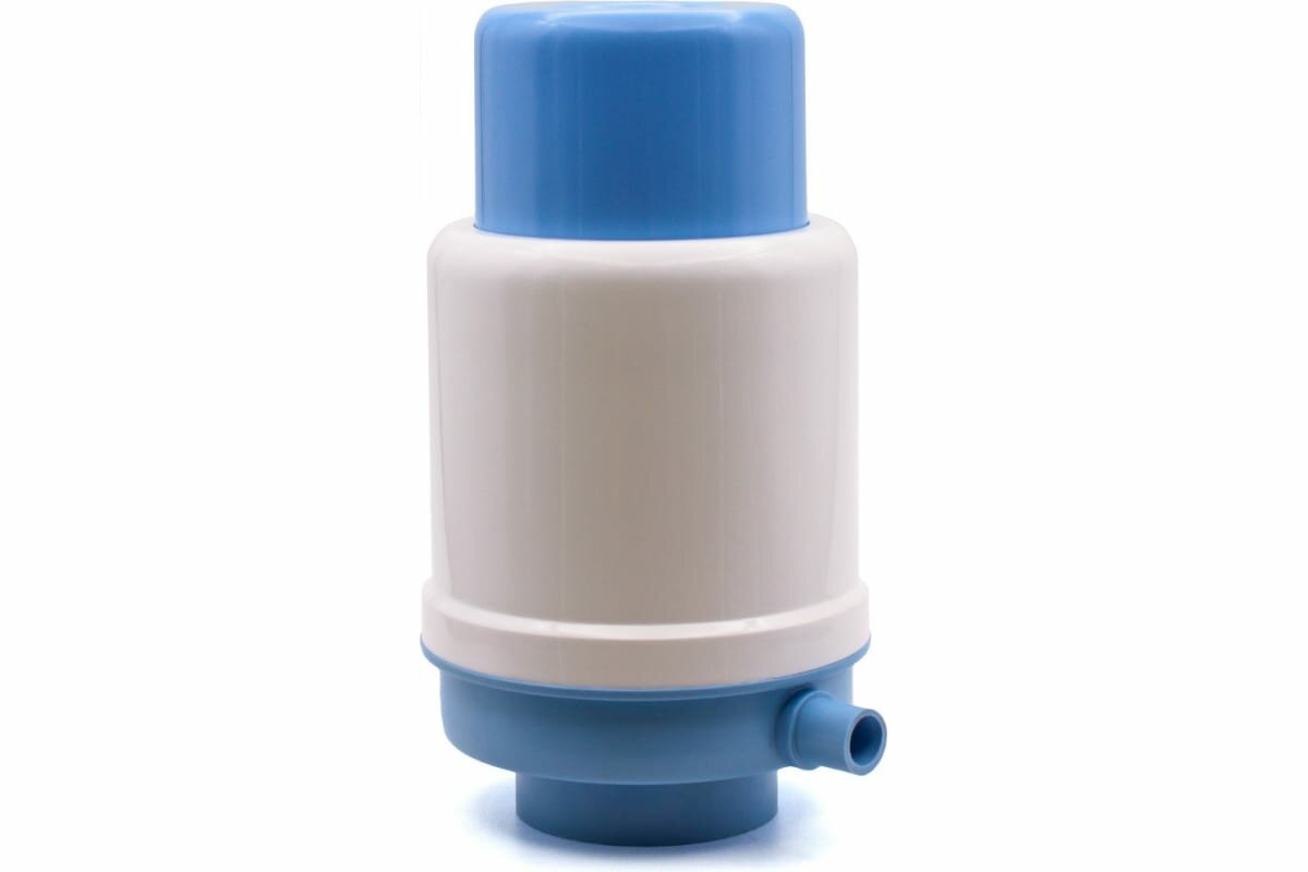 Помпа для 19л бутыли Aqua Work Дельфин Квик механический голубой/белый - фото №2