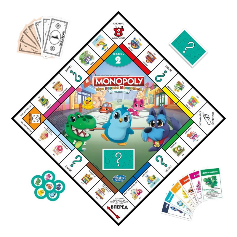 Настольная игра Hasbro Games Монополия Джуниор 2 в 1