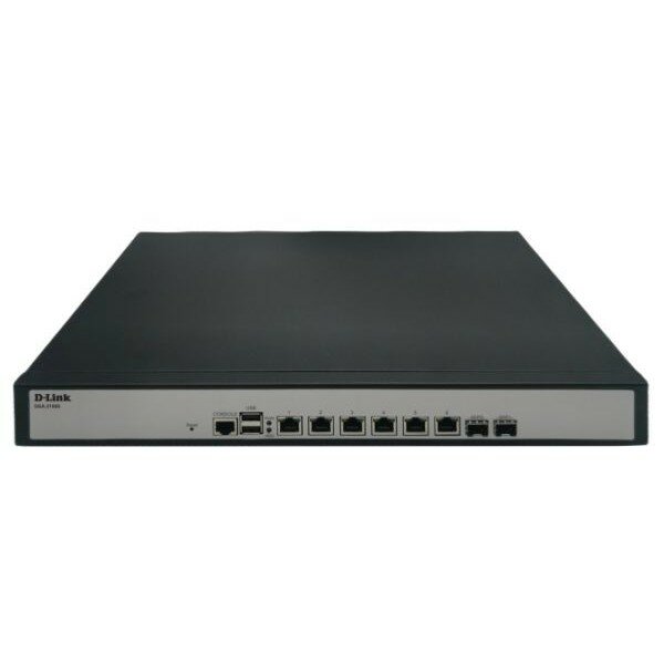 D-Link Service Router, 6x1000Base-T, 2x1000Base-X SFP, 2xUSB ports, RJ45 Console