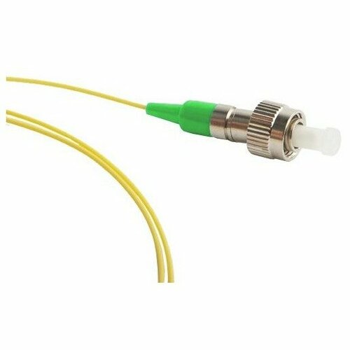 адаптер проходной cabeus fc apc sm fc apc fc apc sm для одномодового кабеля simplex Пигтейл волоконно-оптический Hyperline FPT-B9-9-FC/AR-1M-LSZH-YL 1.0m