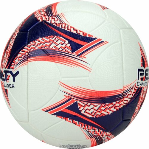 фото Мяч футбольный penalty bola campo lider xxiii, 5213381239-u, размер 5, pu, термосшивка, бел-фиолетовый-оранжевый