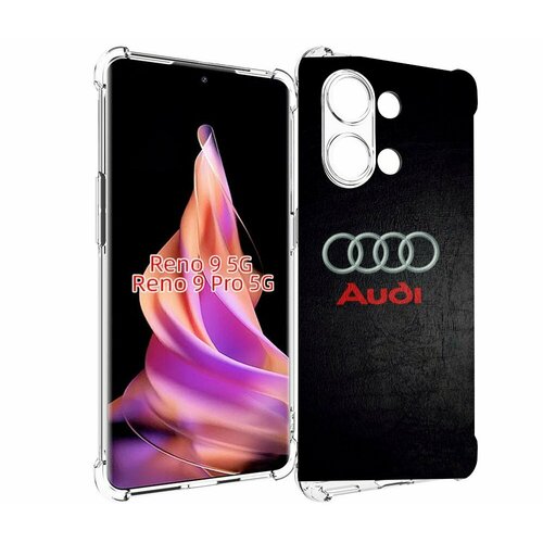 Чехол MyPads audi ауди 6 мужской для OPPO Reno 9 / Reno 9 Pro задняя-панель-накладка-бампер