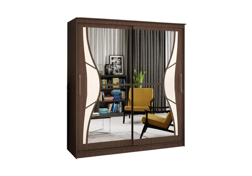 фото Шкаф-купе Миф Элегант-1 венге Двухдверный 150х65х220 см