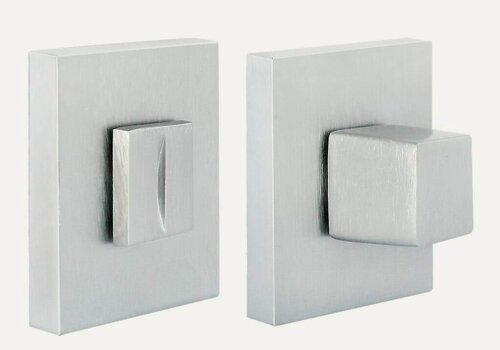 Изображение товара Завертка фиксатор дверная MORELLI для межкомнатных дверных защелок, замков, задвижек MH-WC-S6 SSC, на квадратной розетке 6 мм, суперматовый хром