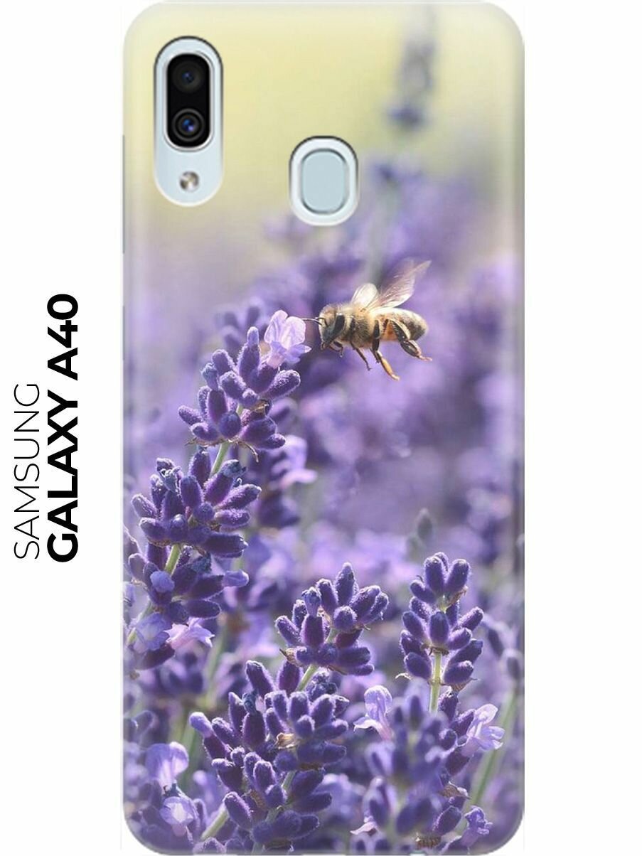 RE: PA Накладка Transparent для Samsung Galaxy A40 с принтом "Пчела и цветок"