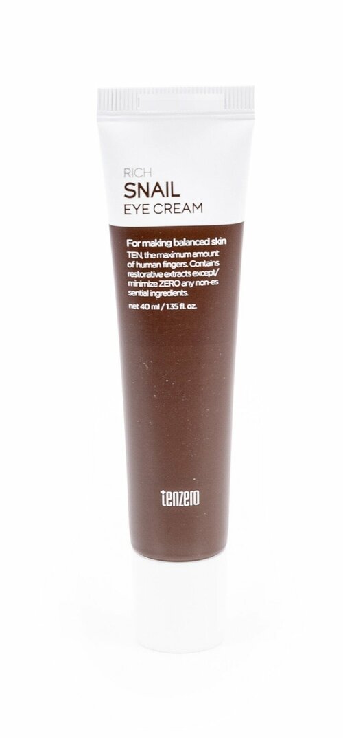 Tenzero / Тензеро Крем для век антивозрастной Rich Snail Eye Cream с муцином улитки 40мл / корейская косметика для лица