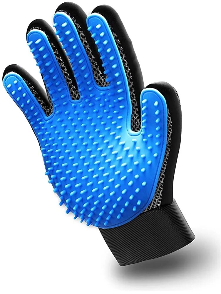 фото Пуходерка, чесалка для расчесывания шерсти кошек и собак, расческа, груминг перчатка для вычесывания шерсти животных