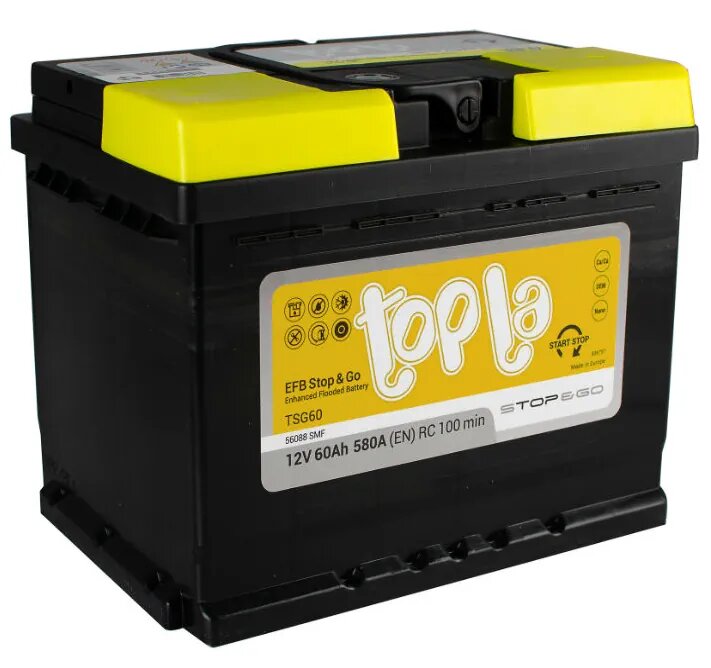 Аккумулятор TOPLA EFB Stop&Go 56088 SMF (TSG60) 60Ач 640А