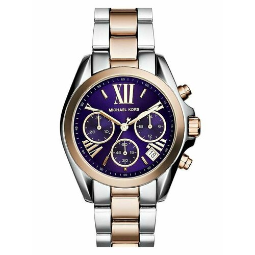фото Наручные часы michael kors оригинальные наручные часы mk6074, фиолетовый, золотой