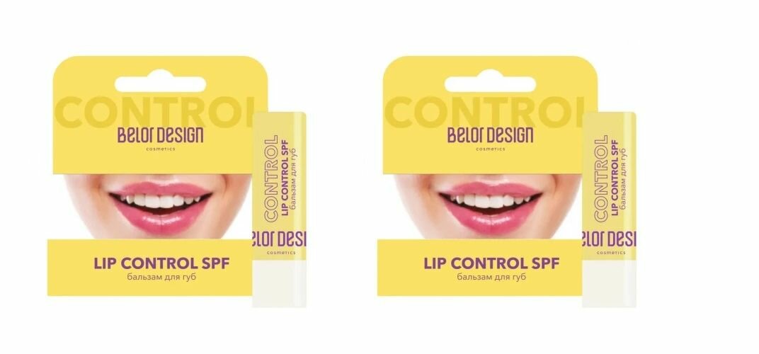 Бальзам для губ Belor Design Lip Control SPF х 2шт