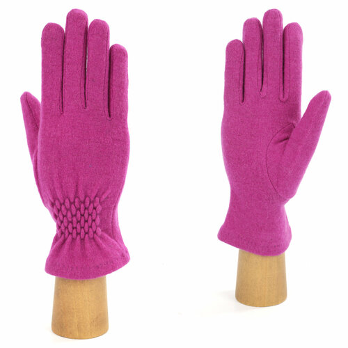 фото Перчатки fabretti, демисезон/зима, шерсть, сенсорные, утепленные, размер 7, розовый