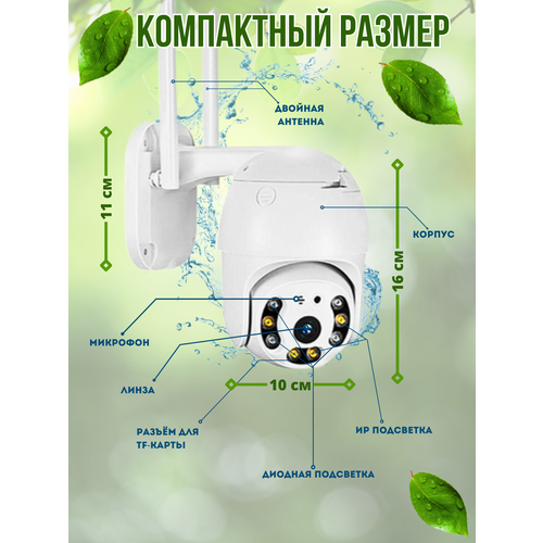 Поворотная уличная видеокамера ICSEE 300000₽