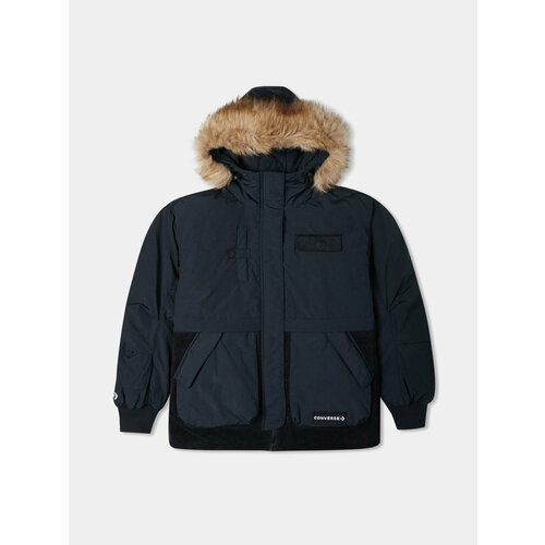 фото Пуховик converse, размер l, черный